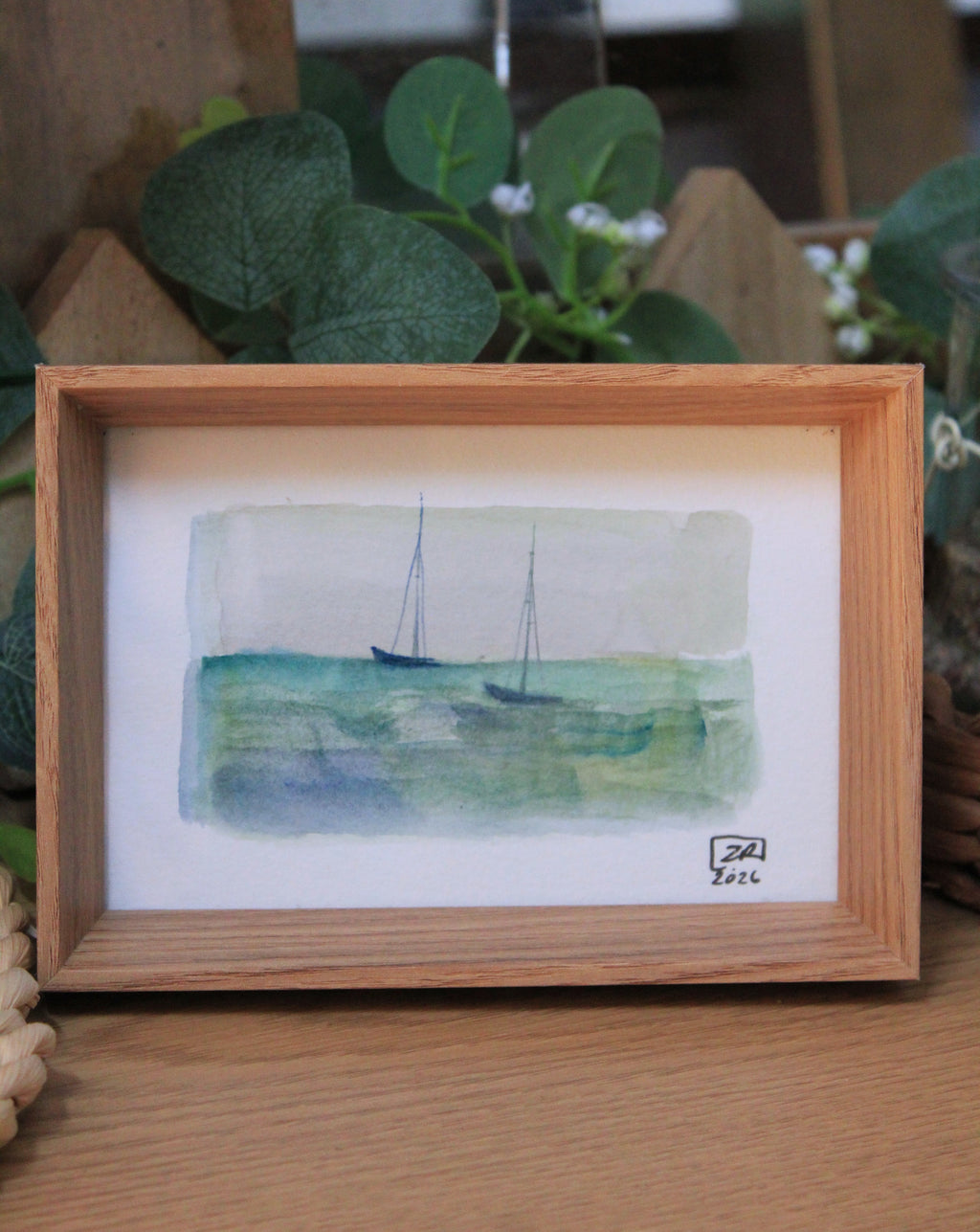 Żaglówki - Zieleń 10 x 15 cm