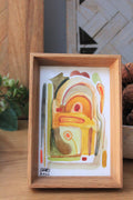 Abstrakcja kolorowa 10 x 15 cm
