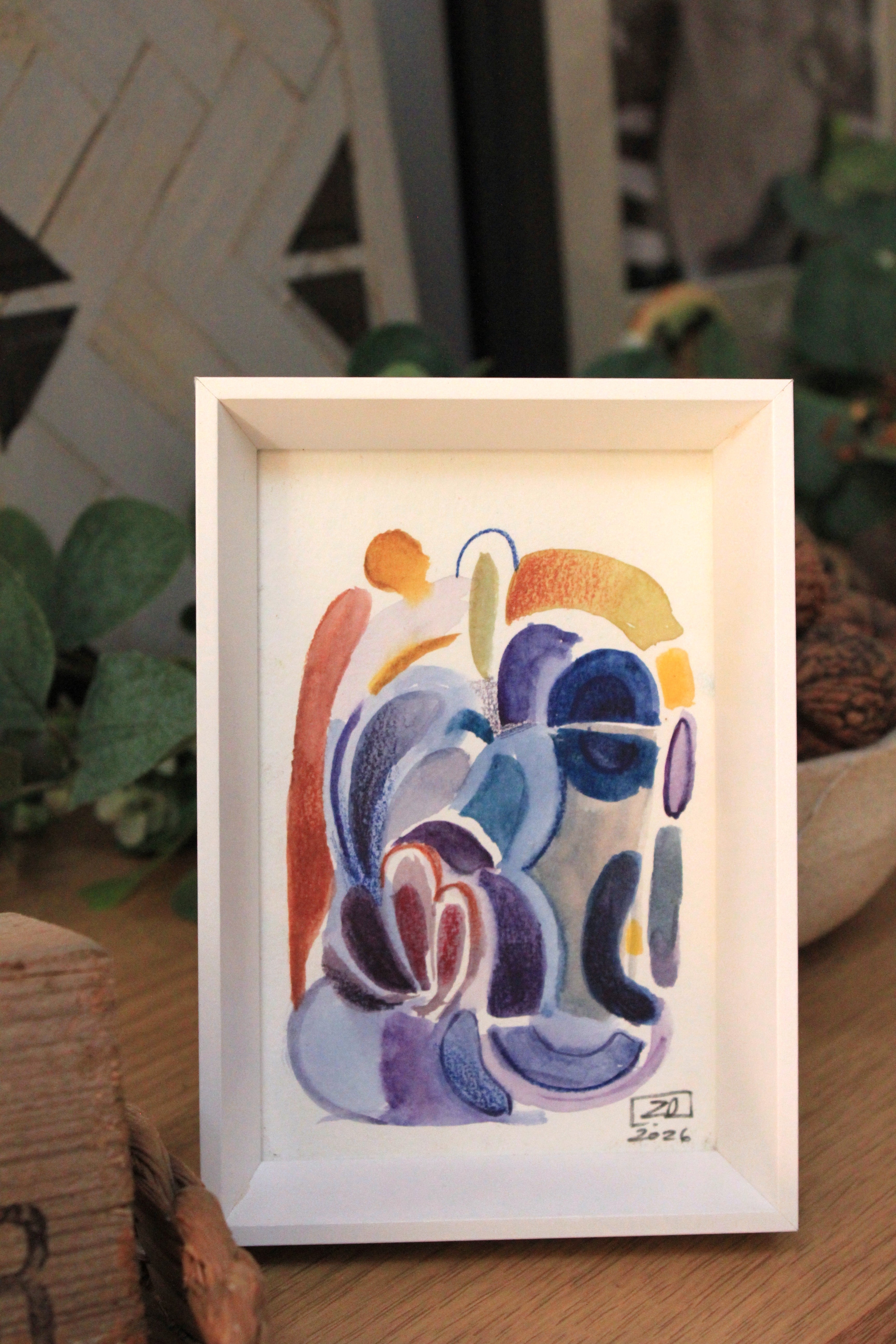 Abstrakcja kolorowa 10 x 15 cm