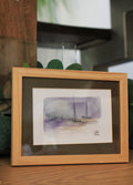 Żaglówki - Fiolet, brąz, szary 13 x 18 cm