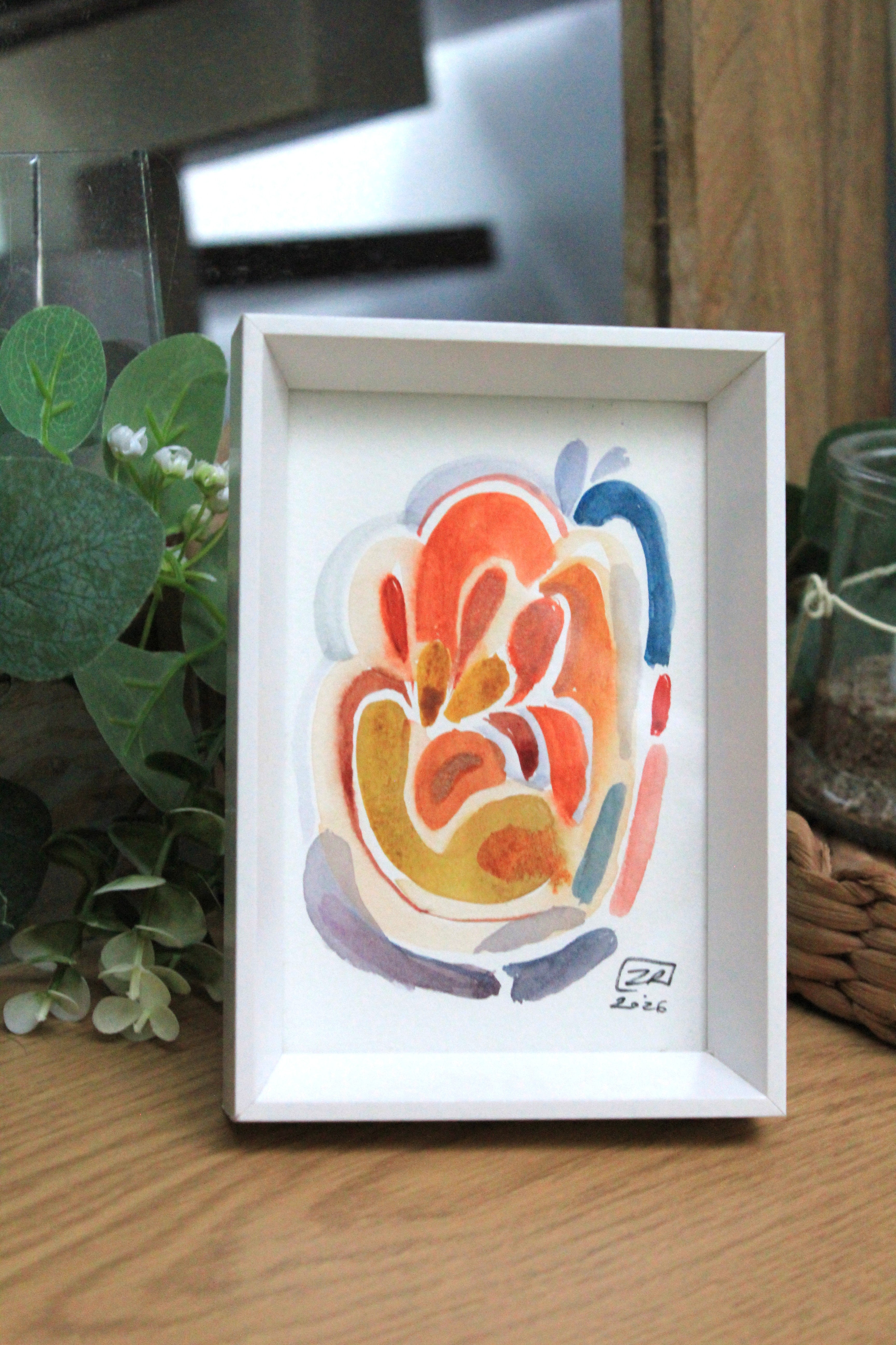 Abstrakcja kolorowa 10 x 15 cm