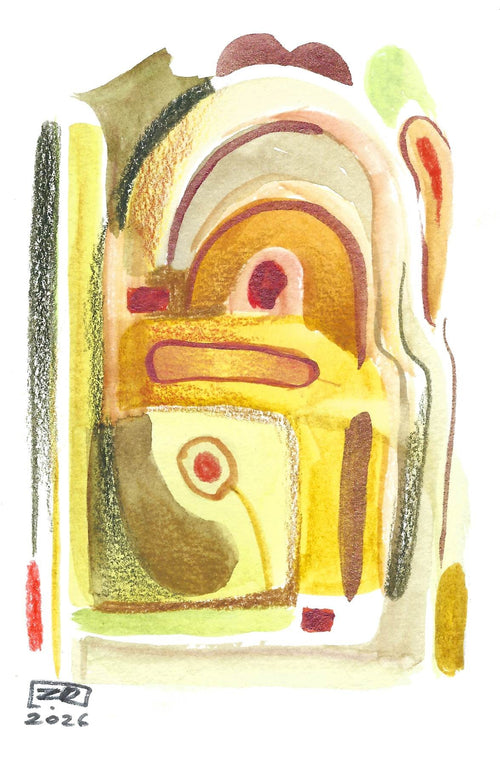 Abstrakcja kolorowa 10 x 15 cm